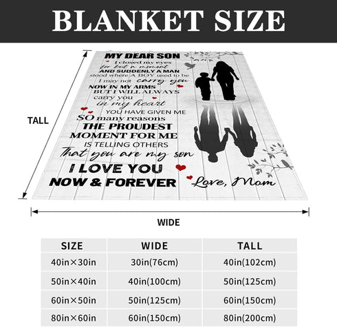 Cozy Throw Blanket Gift for Son